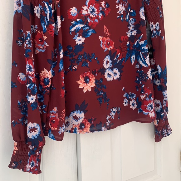 Ana Long Sleeve Floral Top size XS NWT - Picture 4 of 9